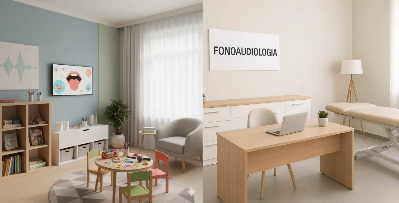 clínica de fono minimalista